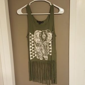 Fringed top